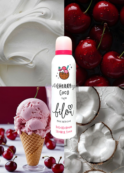 Пенка для душа (Кокосовый крем и вишневое мороженое) Bilou Cherry Coco Shower Foam B-8885 фото