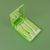Набір пензликів для макіяжу 5 шт. ANbeauty в зручному органайзері з дзеркалом, Флуоресцентний зелений MMU-4969 фото