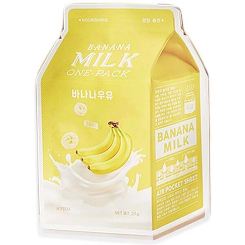 Тканинна маска живильна A'pieu Banana Milk One-Pack ACM-0396 фото