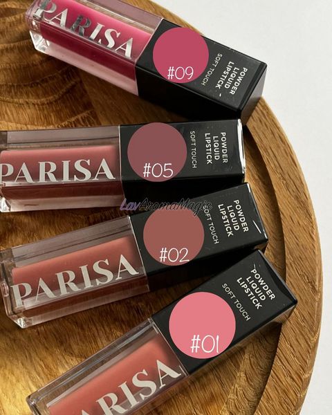 Рідка матова помада для губ з пудровим ефектом Parisa Cosmetics Powder Liquid Lipstick, Lollipop PCPLL-0909 фото