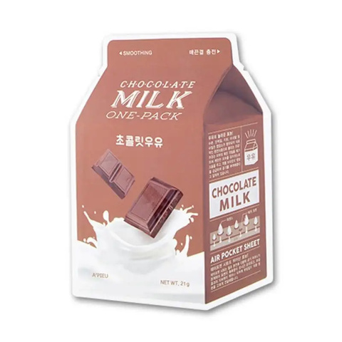 Тканинна маска пом'якшувальна A'pieu Chocolate Milk One-Pack ACM-0394 фото