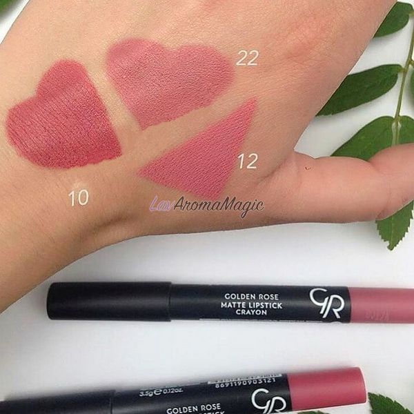 Помада-олівець для губ Golden Rose Matte Crayon Lipstick, #22 GRMCL-2222 фото