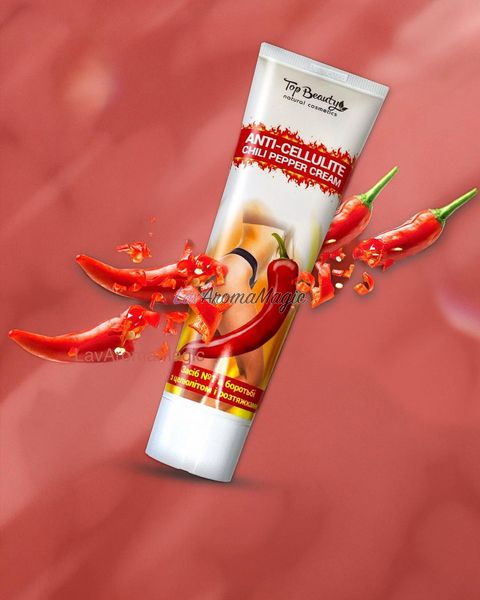 Антицелюлітний крем Top Beauty Anti-cellulite Chili Pepper Cream TB-3948 фото