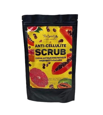 Антицелюлітний скраб для тіла Top Beauty Scrub Anti-cellulite, Папайя-Грейпфрут TB-SA-3845 фото