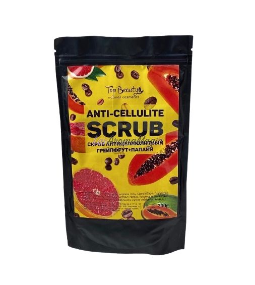 Антицелюлітний скраб для тіла Top Beauty Scrub Anti-cellulite, Папайя-Грейпфрут TB-SA-3845 фото