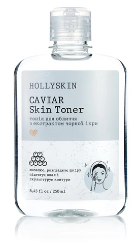 Тонік для обличчя HOLLYSKIN Caviar Skin Toner з екстрактом чорної ікри HCS-T-3847 фото